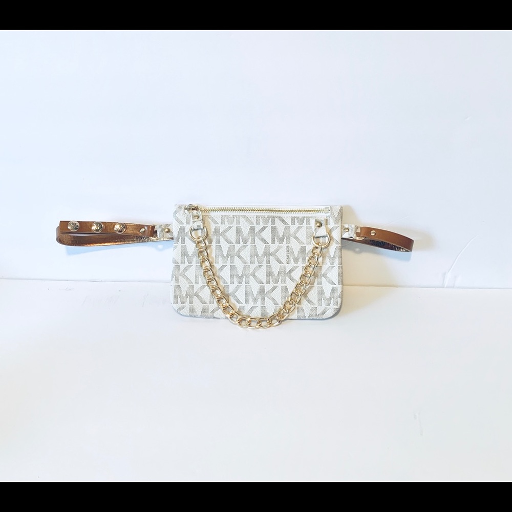 NWT Michael Kors Logo Leather Fanny Pack